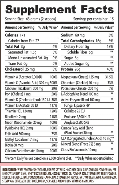 Nutritional Shake Canister (Strawberry)